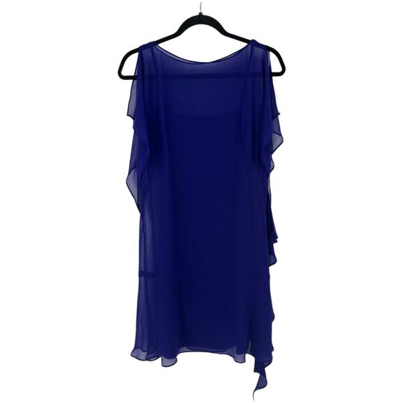 Lauren by Ralph Lauren Dresses & Skirts - Lauren Ralph Lauren dress ruffled sheer split sleeve georgette size 4
